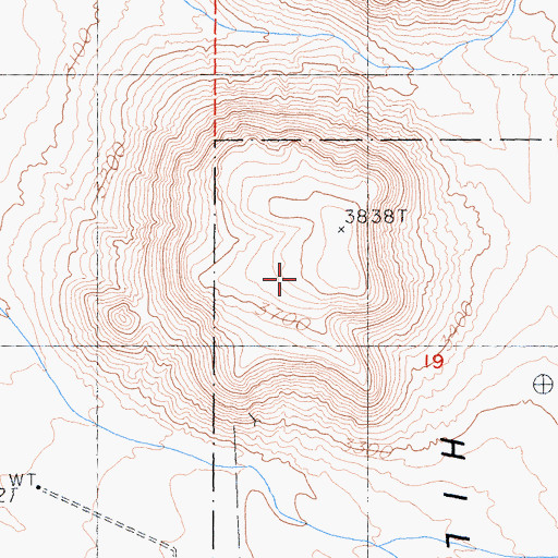 Topographic Map of Black Hills, CA