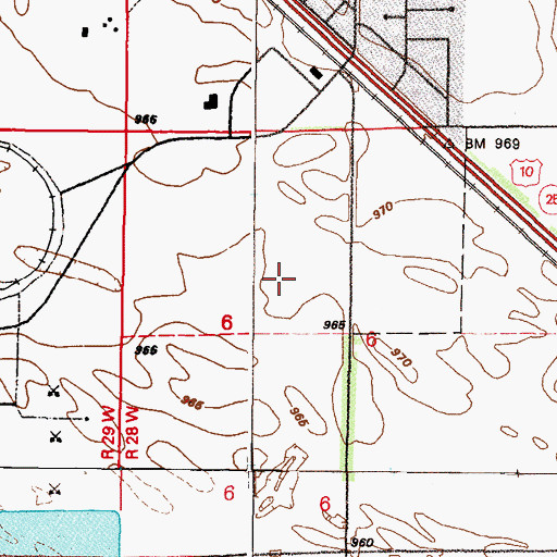 Topographic Map of City of Becker, MN