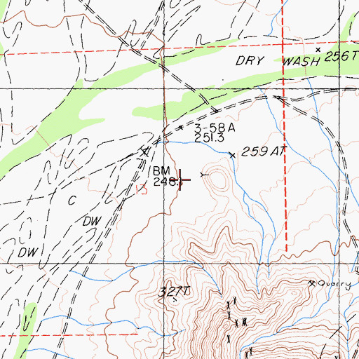Topographic Map of Black Jack Tunnel, CA