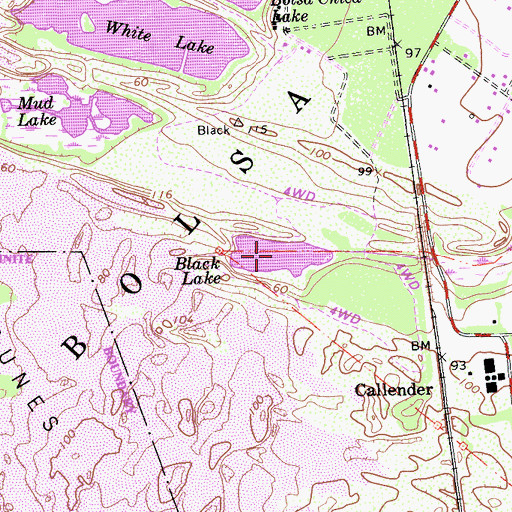 Topographic Map of Black Lake, CA