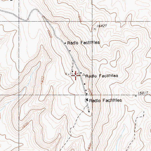 Topographic Map of Black Mountain, CA