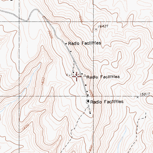 Topographic Map of Black Mountain, CA