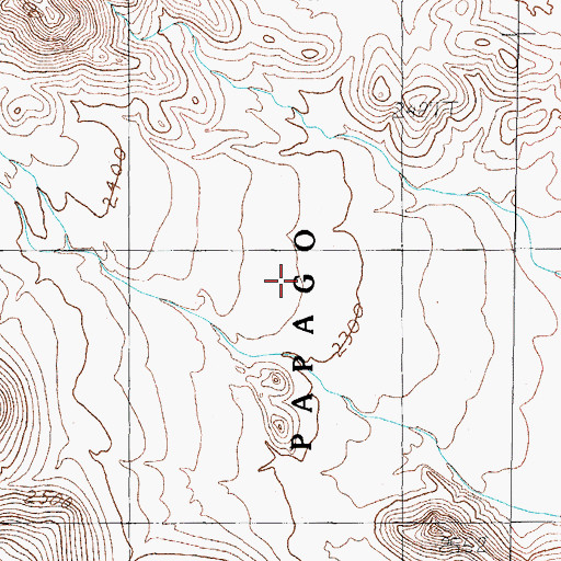 Topographic Map of Manuels Well, AZ