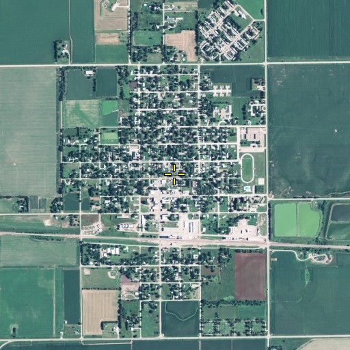 Aerial/Satellite Image of City of Harvard, NE