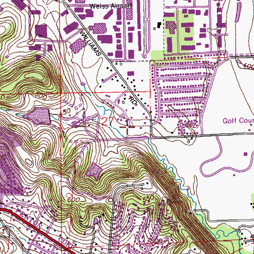 Topographic Map of City of Fenton, MO