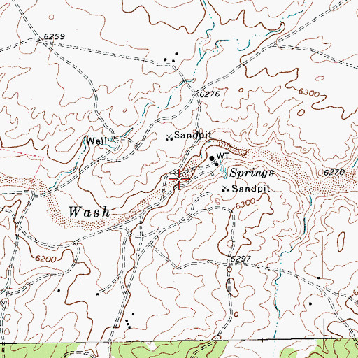 Topographic Map of White Top (historical), AZ