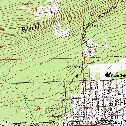 Topographic Map of City of Grand Marais, MN