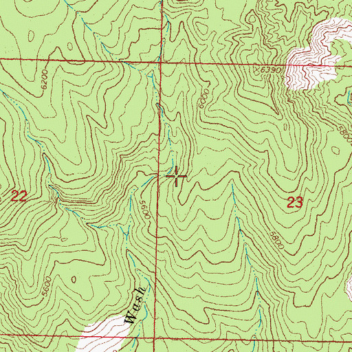 Topographic Map of Whitmore Spring, AZ