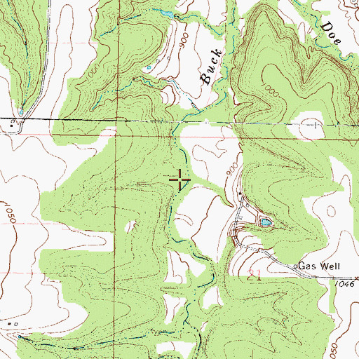 Topographic Map of City of Mound City, KS