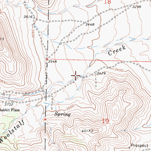 Topographic Map of Bob Rabbit Canyon, CA