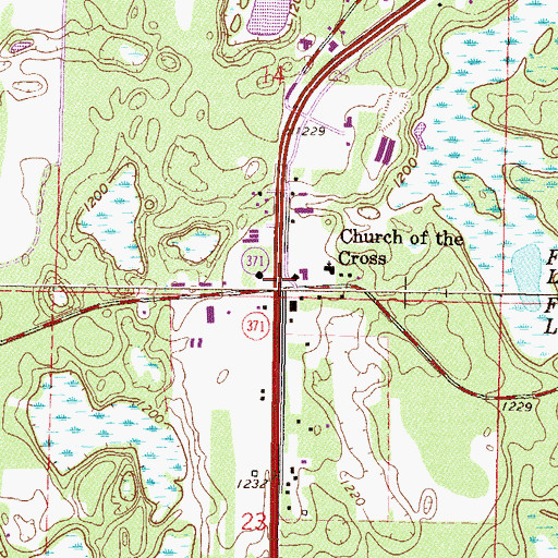 Topographic Map of City of Nisswa, MN
