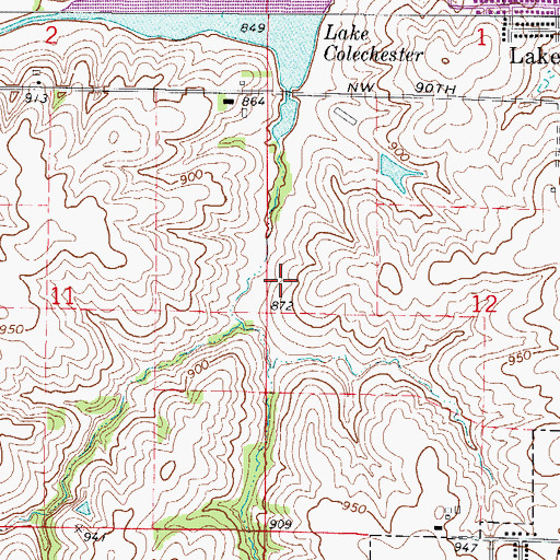 Topographic Map of City of Norwalk, IA