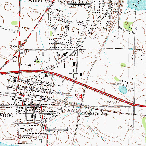 Topographic Map of City of Norwood Young America, MN