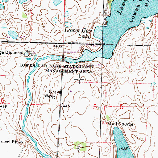 Topographic Map of City of Milford, IA