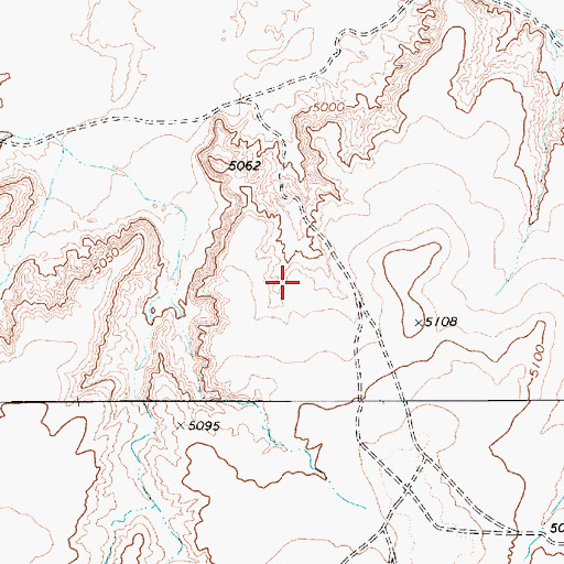 Topographic Map of Coyote Wash, AZ