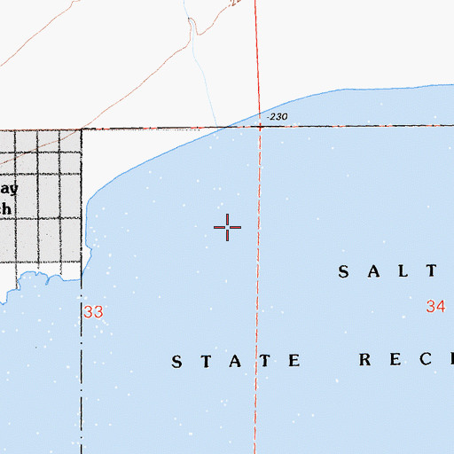 Topographic Map of Bombay Beach, CA