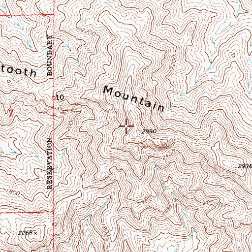 Topographic Map of Ferra Peak, AZ