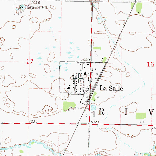 Topographic Map of City of La Salle, MN