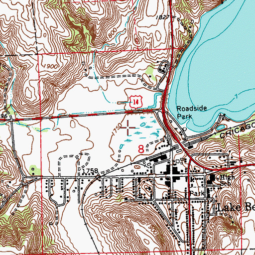 Topographic Map of City of Lake Benton, MN