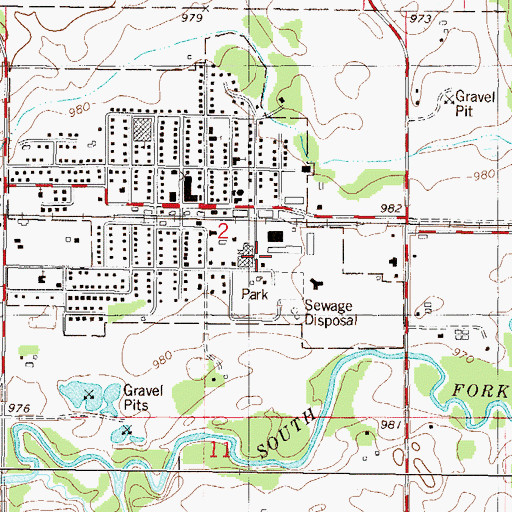 Topographic Map of City of Lester Prairie, MN