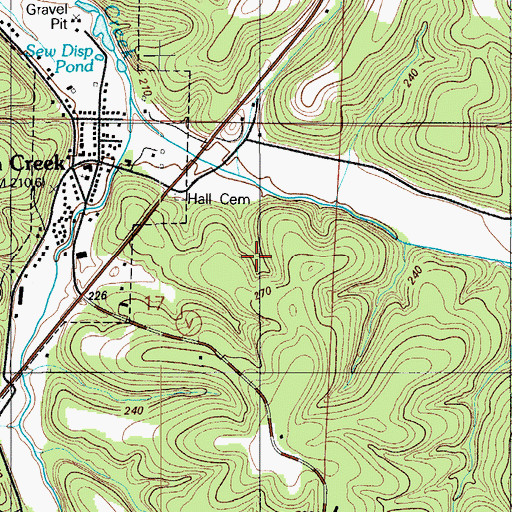Topographic Map of City of Linn Creek, MO