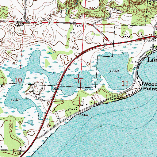 Topographic Map of City of Long Beach, MN