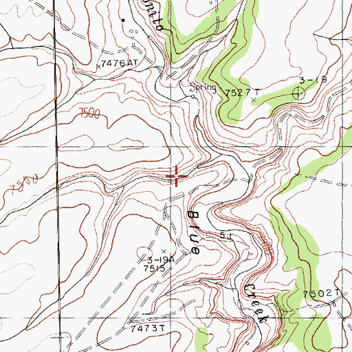 Topographic Map of Sawmill Wash (historical), AZ