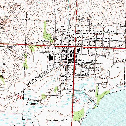 Topographic Map of City of Starbuck, MN