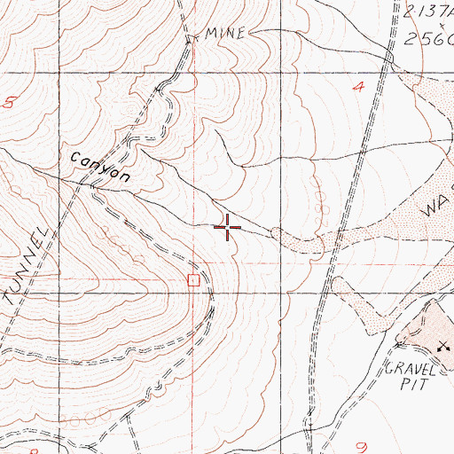 Topographic Map of Boulder Canyon, CA
