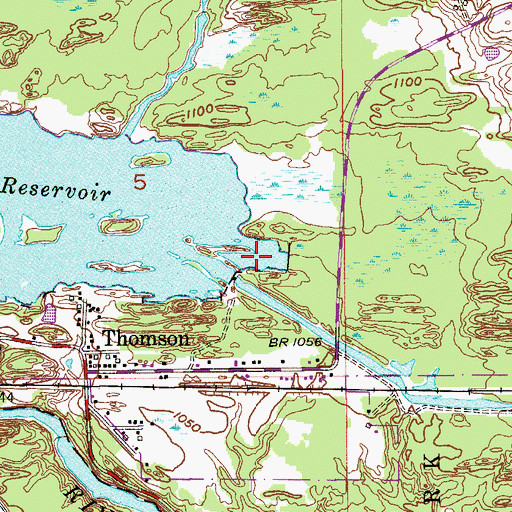 Topographic Map of City of Thomson (historical), MN