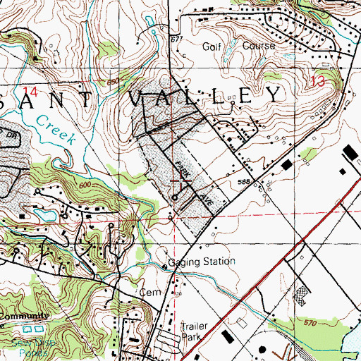 Topographic Map of City of Panorama Park, IA