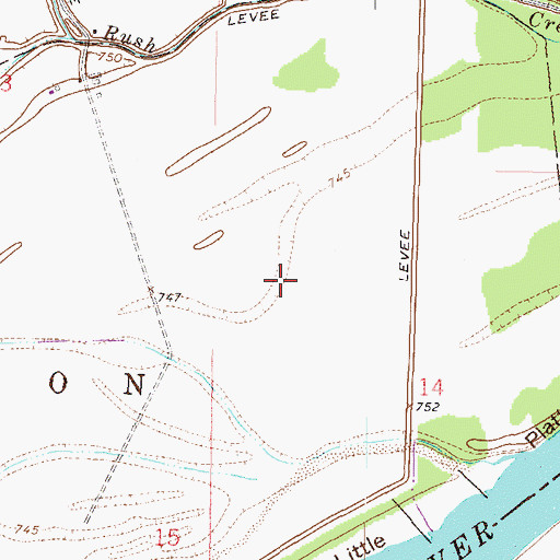 Topographic Map of City of Parkville, MO