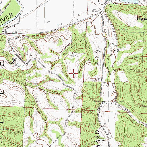 Topographic Map of City of Pineville, MO