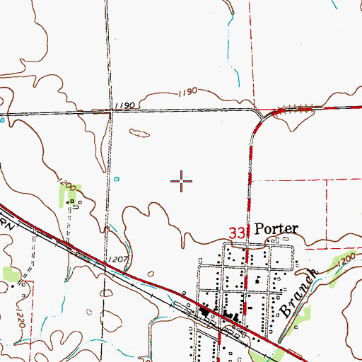Topographic Map of City of Porter, MN