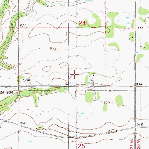 Topographic Map of City of Rock Creek, MN