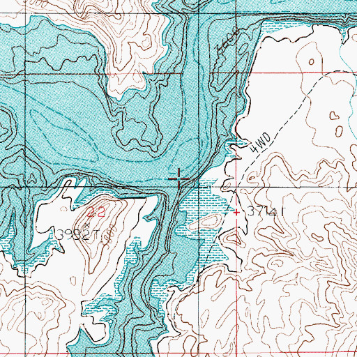Topographic Map of Nokai Creek, UT