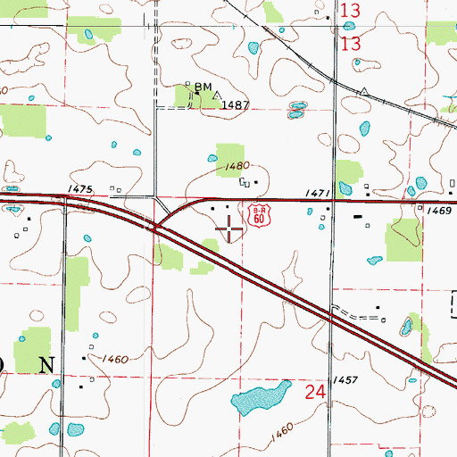Topographic Map of City of Rogersville, MO