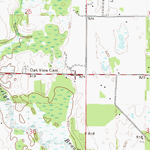 Topographic Map of City of Saint Francis, MN