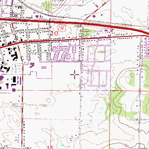 Topographic Map of City of Saint Joseph, MN