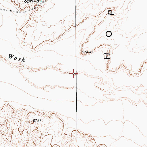 Topographic Map of Pueblo Colorado Valley, AZ