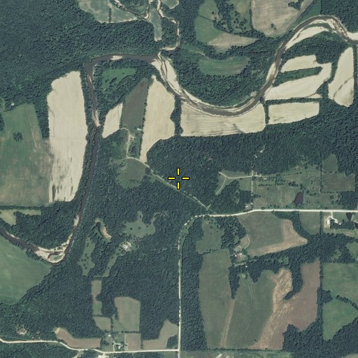 Aerial/Satellite Image of Town of Cave, MO