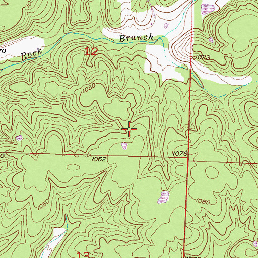 Topographic Map of Town of Loma Linda, MO