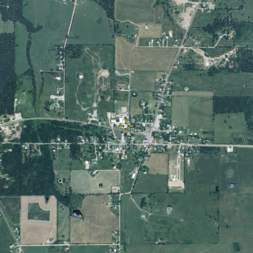 Aerial/Satellite Image of Town of Raymondville, MO