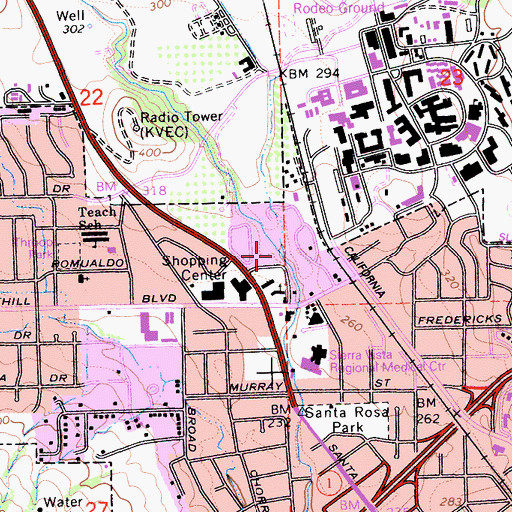 Topographic Map of Brizzolara Creek, CA