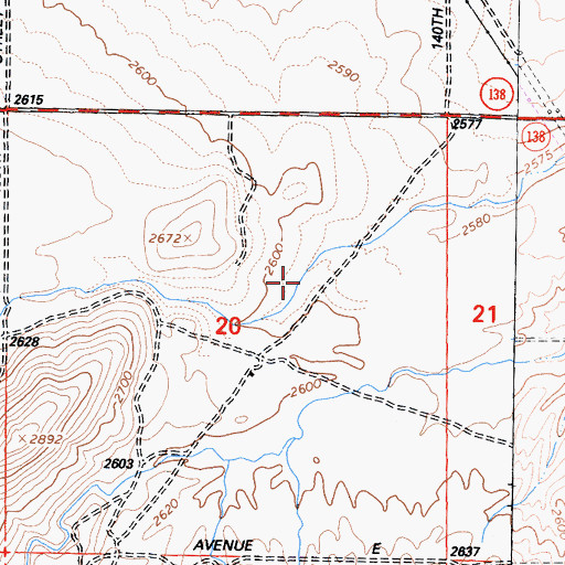 Topographic Map of Broad Canyon, CA