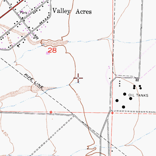 Topographic Map of Broad Creek, CA