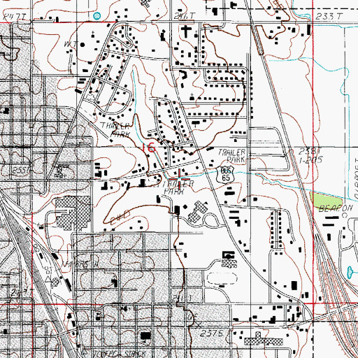 Topographic Map of City of Trenton, MO