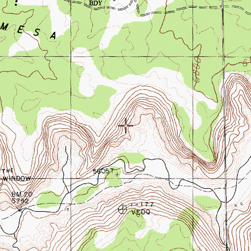 Topographic Map of Tatezaka Tank, AZ
