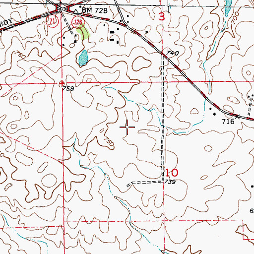 Topographic Map of City of Yorkville, IL