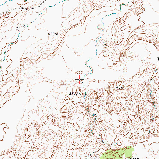 Topographic Map of Perea Canyon, AZ